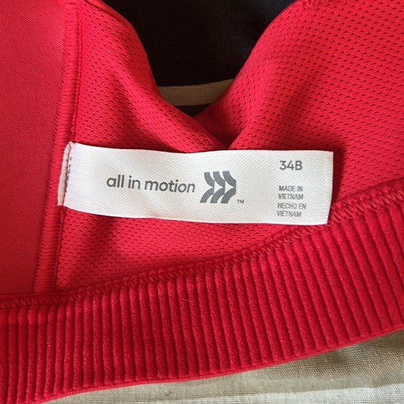 All in Motion Zipper Front Racerback Sports Bra - Picture 3 of 7